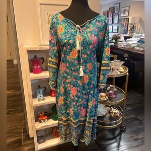 Cotton and Rayon mix dress excellent for sunny days or beach !